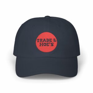 "Trade & Hoe's" Embroidered Vintage Dad Cap (Solid Circle)